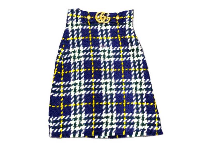 グッチ買取 チェックスカート 423871 ZHW52